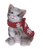 Zimná dekorácia - Mačička I.