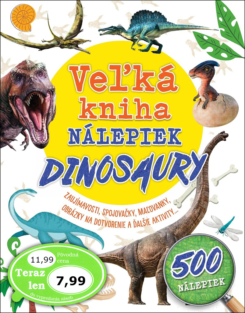 Veľká kniha nálepiek Dinosaury