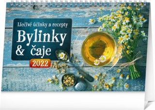 Bylinky a čaje 2022 - stolový kalendár