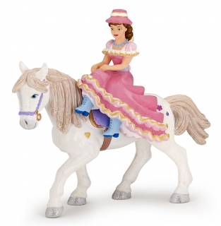 Princezná s klobúkom na koni